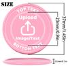 200-1000 Custom Plastic Poker Chips, Drink Chips Personalized Your Own Logo, Image and Text, Double Sided Full Color Printing Custom Tokens for Bar, Party, Business Cards and Promotions (Pink) view 3