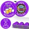 200-1000 Custom Plastic Poker Chips, Drink Chips Personalized Your Own Logo, Image and Text, Double Sided Full Color Printing Custom Tokens for Bar, Party, Business Cards and Promotions (Purple) view 2