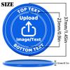 200-1000 Custom Plastic Poker Chips, Drink Chips Personalized Your Own Logo, Image and Text, Double Sided Full Color Printing Custom Tokens for Bar, Party, Business Cards and Promotions (Blue) view 3