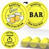 200-1000 Custom Plastic Poker Chips, Drink Chips Personalized Your Own Logo, Image and Text, Double Sided Full Color Printing Custom Tokens for Bar, Party, Business Cards and Promotions (Yellow) view 1