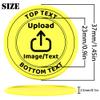 200-1000 Custom Plastic Poker Chips, Drink Chips Personalized Your Own Logo, Image and Text, Double Sided Full Color Printing Custom Tokens for Bar, Party, Business Cards and Promotions (Yellow) view 2