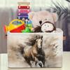 YPPAHHHH 3d Animal Horse Storage Basket Bin Storage Cube Box with Handles Large Foldable Toys Organizer Room Decor for Nursery Bedroom, 1 PCS view 3