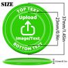 200-1000 Custom Plastic Poker Chips, Drink Chips Personalized Your Own Logo, Image and Text, Double Sided Full Color Printing Custom Tokens for Bar, Party, Business Cards and Promotions (Green) view 2