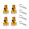 for HSP for Sakura for Redcat D90 D110 Drift 1/10 4pcs RC Car Body Posts Magnet Invisible Fixed Mount with Clip RC Car Repair Kit(Yellow) view 1