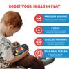 Rechargeable Super Slide Puzzle Game,Klotski Brain Toys for Kids Teens,500+ Challenges 7 Difficulty Levels for Boys&Girls,Portable Travel Games for All Ages,8-12 Gifts idea-Black view 4