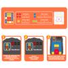 Rechargeable Super Slide Puzzle Game,Klotski Brain Toys for Kids Teens,500+ Challenges 7 Difficulty Levels for Boys&Girls,Portable Travel Games for All Ages,8-12 Gifts idea-White view 2