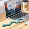 WUALAIER 3D Printed Snake Toy -24" Crystal-Like Movable Snake 3D Articulated Flexible Fidget Toy 3D Printed Animals Exquisite Cute Pet Toy Realistic Fake Toy Figure (Blue-Green) view 2