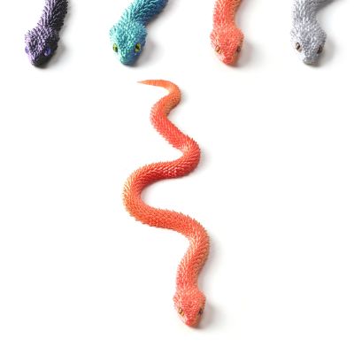 3D Printed Articulated Snake Toy - 18" Crystal-Like Flexible Fidget Figure Realistic Movable 3D Fake Snake for Collectors