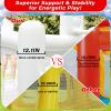 White Bounce House for Kids 2-8 Indoor Bouncy Castle with Pump Toddler Bounce House PVC Waterproof Materials Easy to Clean Outdoor Toddler Toys 68 x 68 x 58.2 inch (with Ball Pit) view 2