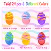 24pcs Prefilled Easter Eggs with Butter Slime, Stuffers Non-Sticky Putty Slime for Kids Easter Fillers Hunt Classroom Prize view 2