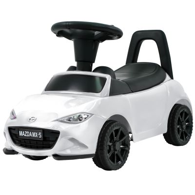HEIMILI Kids Push Car,Foot-on-Floor Toy, Ride-On Toy with Anti-Slip Wheels, Bumper Guards for Fun & Safety (White)