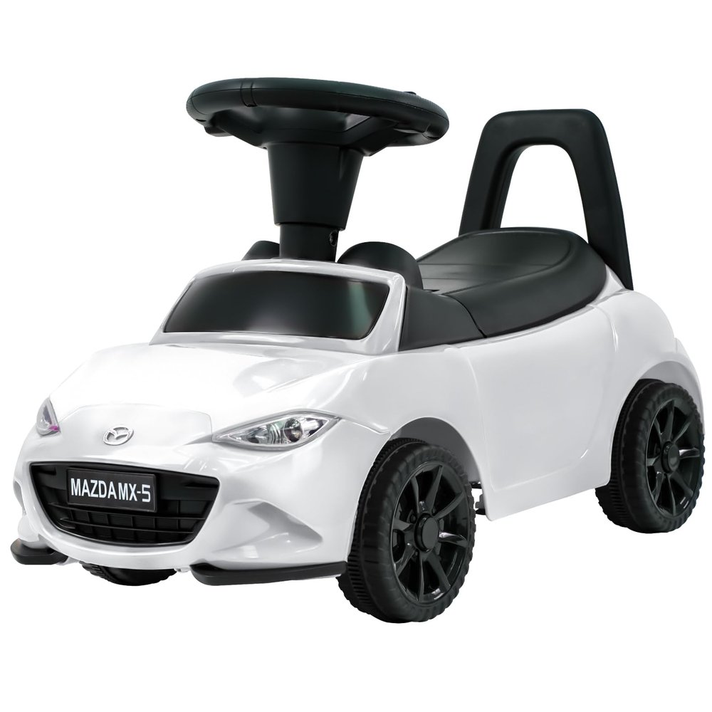 HEIMILI Kids Push Car,Foot-on-Floor Toy, Ride-On Toy with Anti-Slip Wheels, Bumper Guards for Fun & Safety (White)