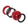 INJORA 1.3" Aluminium Beadlock Wheels for TRX4M SCX24 1/24 1/18 RC Crawler Upgrade(Black Red) view 2
