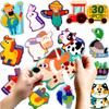 Dotimo 30 PCS Farm Animals Pairing Magnetic Puzzles for Toddlers 3-5, Montessori Learning Toys, Travel Toys, Preschool Educational Activity view 1