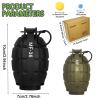 Tactical Toy Hand Grenade Bomb for Nerf CS Battle Game,2Pcs Fun Impact Pull Ring Fall Resistant Refillable Grenade Toy with 20 Foam Ammo for Outdoor Sport 14+ view 2