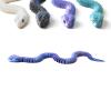 WUALAIER 3D Printed Snake Toy -18" Crystal-Like Movable Snake 3D Articulated Flexible Fidget 3D Printed Animals Exquisite Cute Pet Toy Realistic Fake Toy Figure (Blue-Purple) view 1