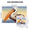1000PCS Jigsaw Puzzle for Adults Personalized Picture Puzzle Pelican Birds Customized Wooden Puzzle for Family, Birthday, Wedding, Game Nights Gifts Animal Puzzle 29.5x19.7 inches view 2
