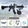 Ctffnny Powerful Full Auto M416 Gel Blaster, Pre-Loaded Function 130FPS, 80FT, 10RPS, High Speed Gel Gun, Orby Gun Drum Magazine with Goggles for Backyard Games view 4