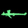 WUALAIER 12inch 3D Printed Fly Dragon - Glow in The Dark, Executive Desk Toys, Articulated Dragon, Fidget Toys for Executive Home Office Decor Glow in Green view 2