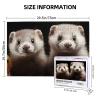 1000PCS Jigsaw Puzzle for Adults Personalized Picture Puzzle Ferrets Customized Wooden Puzzle for Family, Birthday, Wedding, Game Nights Gifts Animal Puzzle 29.5x19.7 inches view 2