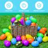 MGparty 150 Pcs Easter Eggs 2.36" Bright Plastic Fillable Easter Eggs Empty with 12 Golden Eggs for Easter Basket Stuffers, Party Favors, Egg Hunt Supplies, and Easter Decorations view 3