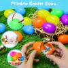 MGparty 150 Pcs Easter Eggs 2.36" Bright Plastic Fillable Easter Eggs Empty with 12 Golden Eggs for Easter Basket Stuffers, Party Favors, Egg Hunt Supplies, and Easter Decorations view 4