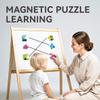 Dotimo 30 PCS Vehicle Pairing Magnetic Puzzle - Truck Fridge, Magnets Kids, Fridge Magnets for Toddlers 1-3 view 2