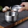 GANYKQ Stainless Steel Kids Soup Bowl Layer Bowl Food Bowl Tableware Base Bottom Thickened Food Bowl view 4