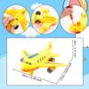 Drayear 4 Pack Light Up Airplane Toys Friction Powered Push Airplane Toy with Lights and Sounds for Kids Birthday Christmas Children's Day Gift Early Educational Toys view 2