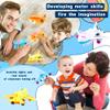 Drayear 4 Pack Light Up Airplane Toys Friction Powered Push Airplane Toy with Lights and Sounds for Kids Birthday Christmas Children's Day Gift Early Educational Toys view 4
