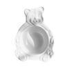 GANYKQ Ceramic Bowl Cartoon Bear Shaped Bowls for Kids Lunch Bowl White or view 1