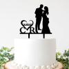 Wedding Cake Toppers, Customize Wedding Cake Topper Mr Mrs Silhouette Acrylic Black Acrylic Cake Topper Bride And Groom Custom Your Own Party Bridal Shower Bride And Groom Cake Supplies Gifts view 1