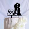 Wedding Cake Toppers, Customize Wedding Cake Topper Mr Mrs Silhouette Acrylic Black Acrylic Cake Topper Bride And Groom Custom Your Own Party Bridal Shower Bride And Groom Cake Supplies Gifts view 3