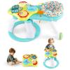 INFANS 3 in 1 Walk Around Baby Activity Center, Baby Walker with Play Table, Wheels, Detachable Seat Cushion, 3 Adjustable Heights, Learning Toys for Boys Girls Aged 6-36 Months (Green) view 1