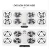 FEICHAO Drone Protection Accessories Propeller Protector Cover Anti-Scratch Cover Mounting Bracket Compatible with NEO Drone (Lower Cover Gray) view 2