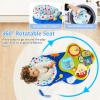 INFANS 3 in 1 Walk Around Baby Activity Center, Baby Walker with Play Table, Wheels, Detachable Seat Cushion, 3 Adjustable Heights, Learning Toys for Boys Girls Aged 6-36 Months (Blue) view 4
