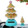 Solar Swinging Tree, Christmas Solar Powered Dancing Toys, Christmas Solar Wobble Figure Christmas Tree Swinging Toy? Christmas Tree Solar Dancing Ornaments, Car Dashboard Decoration view 1