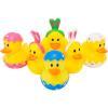 25-Pack Easter Rubber Duck Toy Bunny Rabbit Duckies for Kids Easter Eggs, Bath Birthday Gifts Baby Showers Summer Beach and Pool Activity, 2" (25-Pack) view 2