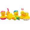 25-Pack Easter Rubber Duck Toy Bunny Rabbit Duckies for Kids Easter Eggs, Bath Birthday Gifts Baby Showers Summer Beach and Pool Activity, 2" (25-Pack) view 3