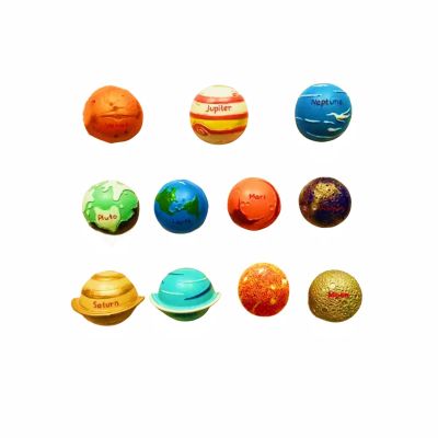 11Pcs 2-Inch Solar System Planet Ball Sun Moon Earth, Decoration Space Science Education Popular Science Model to Increase Interest School Family