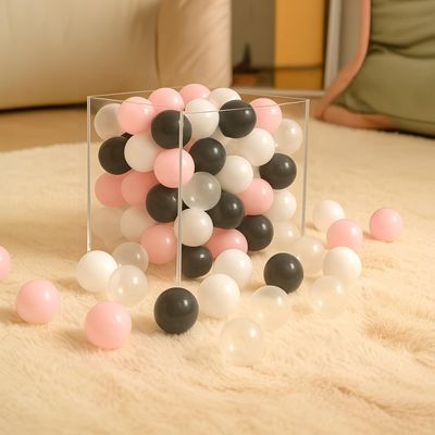 Almast Kids Ball Pit Balls for Toddlers | Soft, BPA-Free Plastic Balls for Baby Ball Pit, Playpen & Bounce House | Crush-Proof & Sensory-Safe Fun | Age 1+ (Neutral Colors, 5.5 cm - 100 Balls)