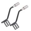 RC Car Simulation Decoration Exhaust Pipe, RC Simulation Exhaust Pipe 1Pair Metal Metal Simulation Exhaust Pipe Easy Installation for Scx10 1/10 view 2