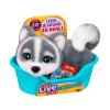 Little Live Pets My Really Real Puppy Mini Aurora The Husky, Interactive Plush Toy with Display Basket, 20+ Sounds and Reactions, Puppy Toys for Kids view 1