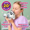 Little Live Pets My Really Real Puppy Mini Aurora The Husky, Interactive Plush Toy with Display Basket, 20+ Sounds and Reactions, Puppy Toys for Kids view 3