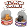 Archie McPhee Wet Food Joyride Wind-Up Cat Cans  Hilarious Soft Vinyl Toy Car for Cats, Fun Racing Action (Colors May Vary - One Cat Per Order) view 2
