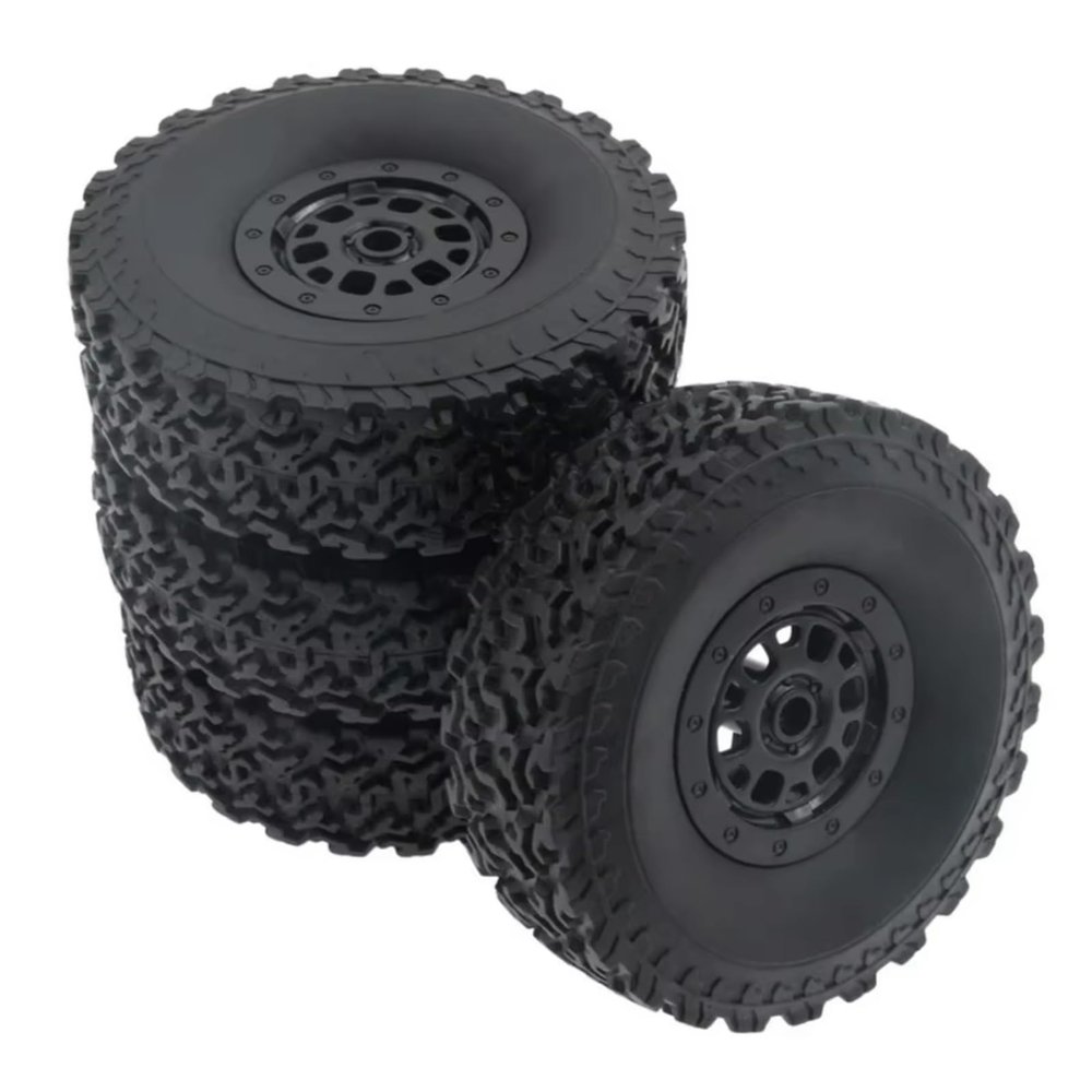 for MN for WPL for MN98 for MN99s D90 C14 C24 C24-1 C34 C54 B14 B24 B16 B36 4pcs 70mm Tire Wheel Tyre RC Car Upgrade Parts RC Car Repair Kit