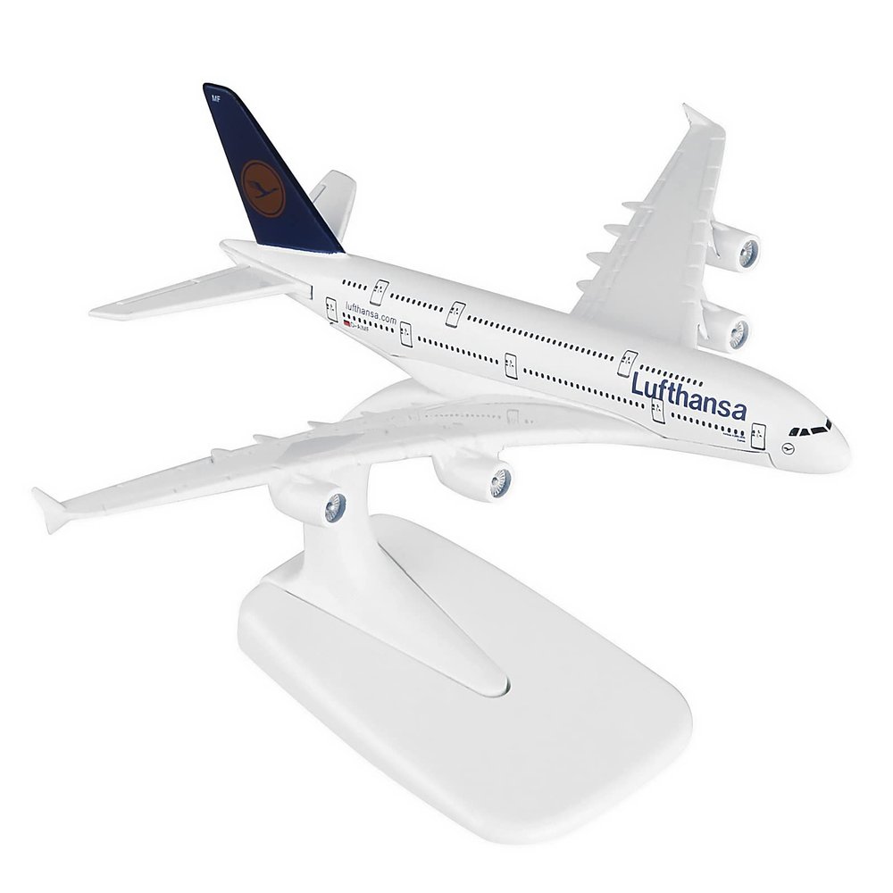 CHICHIYANG A380 German Lufthansa Airplane Model Realistic Civil Airliner Collectible for Gift or Display