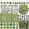 122 PCS Army Party Favors, Military Camo Temporary Tattoos Slap Bracelets Keychains Stickers Badges Goodie Bags Soldiers Figures for Army Birthday Party Decorations Gifts for Kids Classroom Rewards view 1
