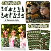 122 PCS Army Party Favors, Military Camo Temporary Tattoos Slap Bracelets Keychains Stickers Badges Goodie Bags Soldiers Figures for Army Birthday Party Decorations Gifts for Kids Classroom Rewards view 3