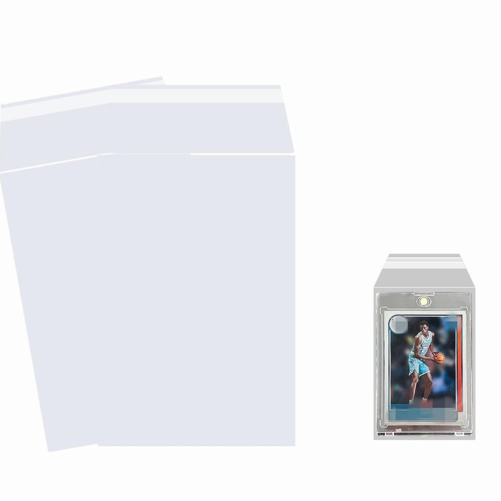 200PCS Resealable Team Bags for One Touch Card Holders 35PT-130PT, Fit Sleeves for Magnetic Card Holders, for One Touch Sleeves(35pt-130pt) (200)